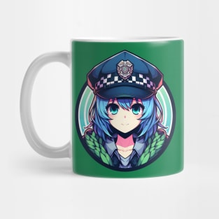 police anime girl Mug